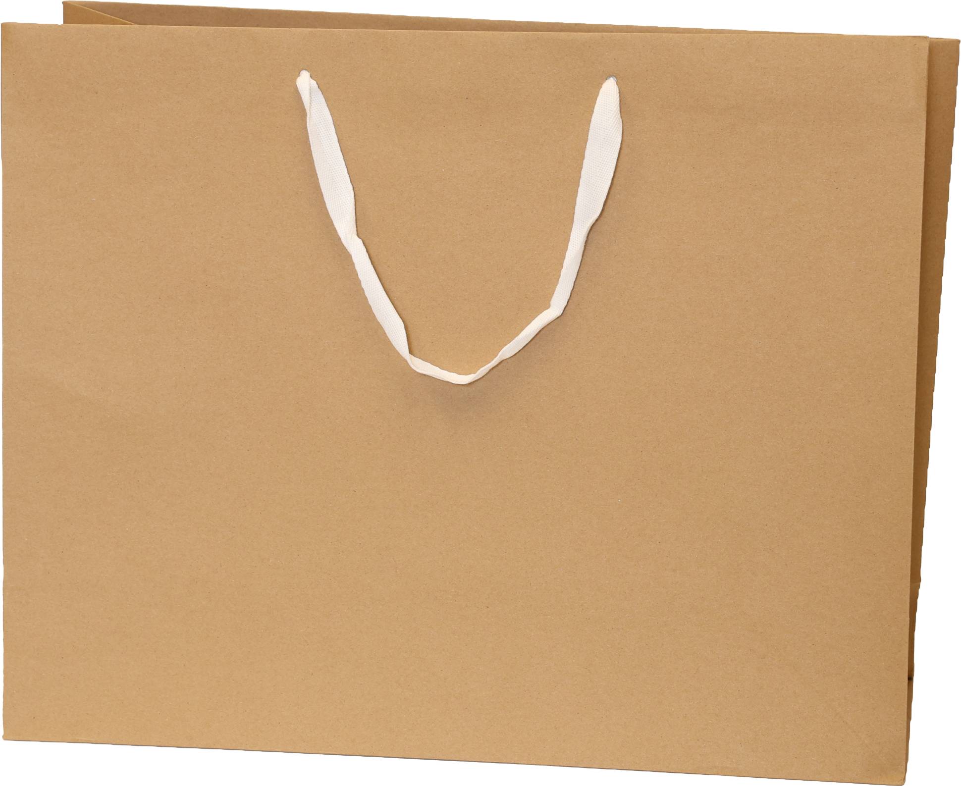 Kraft Bag/White Handles