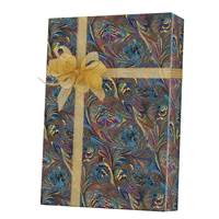 Marbled Feathers Gift Wrap