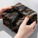 Marbleized Black Gift Wrap Paper - B233
