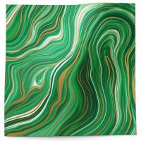 Marbleized green printed tissue paper with flowing marble pattern for luxury gift wrapping
