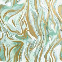 Marbleized Mint Gift Wrap Paper