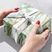 Marbleized Mint Gift Wrap Paper - B736