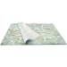 Marbleized mint printed tissue paper with mint, white, and gold marbled pattern for luxury gift wrapping