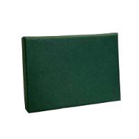 Matte Forest Green pop-up gift card box 4 5/8" x 3 3/8" x 5/8" — pops open to display a gift card, matte forest green finish