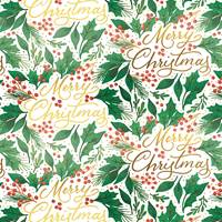 Merry Christmas Gift Wrap Paper