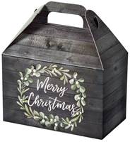 Merry Christmas Wreath Large Gable Box