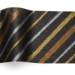 Metallic Brush Strokes Printed Tissue Paper — Diagonal gold and bronze metallic brush stroke stripes on dark background
