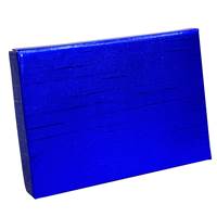 Metallic Embossed Blue Gift Card Box Gift Card Boxes