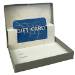 Metallic Silver Brushed Gift Card Box - GC-POPUP-METSILVERBRUSH-100