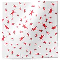 Mini Stars Red on White Tissue Paper 