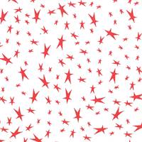 Mini Stars Red on White Tissue Paper (Closeout) Holiday Tissue Paper