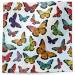 Monarch butterfly printed tissue paper with colorful butterfly illustrations for gift wrapping