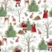 Mr. &amp; Mrs. Clause Gift Wrap Paper — holiday mr. &amp; mrs. clause printed gift wrapping paper