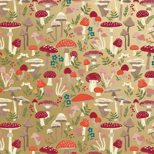 Mushroom Forest Gift Wrap Paper — Mushroom Forest celebration gift wrap design
