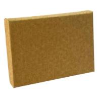 Natural Kraft pop-up gift card box 4 5/8" x 3 3/8" x 5/8" — pops open to display a gift card, natural kraft finish