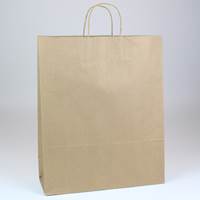 Natural Kraft Shopping Bags Ink Printed (Queen) 