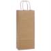 Natural kraft paper shopping bag with kraft twisted paper handles