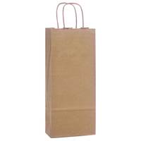Natural Kraft Shopping Bags (Wine) 