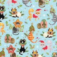 Naughty Cats Gift Wrap Paper