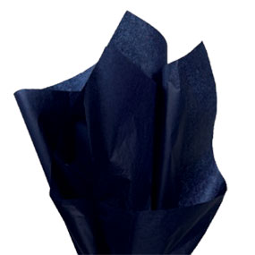 Navy Blue Tissue Wrapping Paper ~ Large Sheets ~ 50cm x 75cm - 1 Sheet