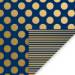 Navy Gold Dot and Stripe Gift Wrap Paper — Navy Gold Dot and Stripe everyday wrapping paper design