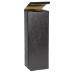 Nero Magnum Wine Bottle Box 4.5x4.5x16.8 — tall top-opening box sized for magnum bottles, matte black linen texture