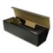 Nero Wine Bottle Box 3.8x3.8x13.4 — tall side-opening single-bottle gift box, matte black linen texture