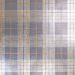 New Festive Plaid Gift Wrap Paper - gray and white plaid accented with orange lines