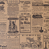 Newsprint Gift Wrap Paper — classic newsprint pattern gift wrapping paper