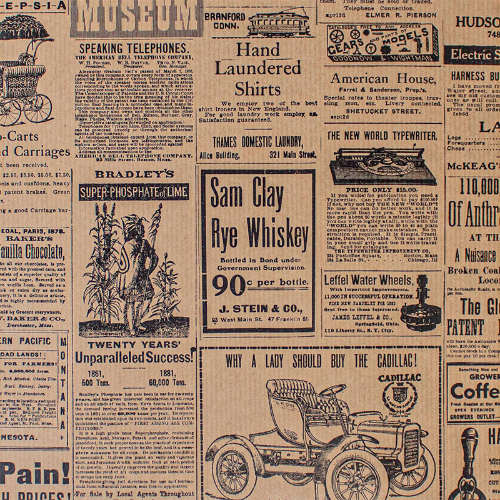 Newsprint Gift Wrap Paper — classic newsprint pattern gift wrapping paper