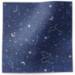 Night sky printed tissue paper with blue celestial star and constellation pattern for gift wrapping