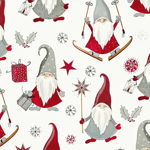 Nisse Gift Wrap Paper — festive Nisse holiday wrapping paper design