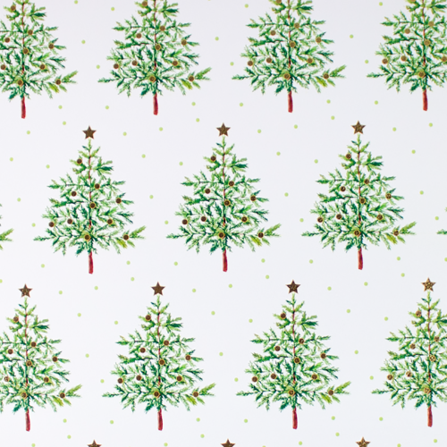 Noble Fir Gift Wrap Paper — holiday noble fir printed gift wrapping paper
