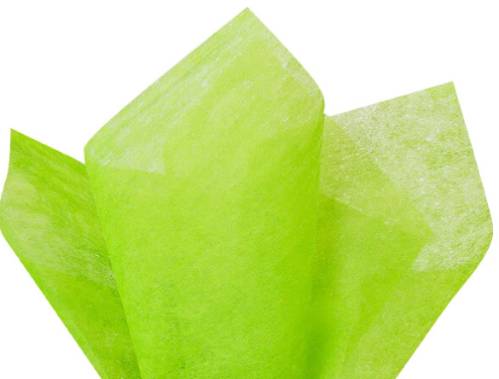 Non-woven apple green tissue paper — soft, tear-resistant fabric texture for premium gift packaging