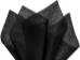 Non-woven black tissue paper — premium fabric-textured sheets for upscale retail gift packaging