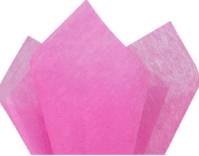Non-woven cerise tissue paper — vivid pink fabric-textured sheets for boutique gift wrapping