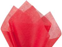 Non-woven red tissue paper — durable fabric-textured sheets for upscale retail gift wrapping