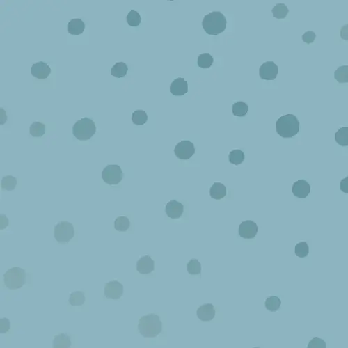 Nuna Gift Wrap Paper with hand drawn muted teal dots on dusty blue