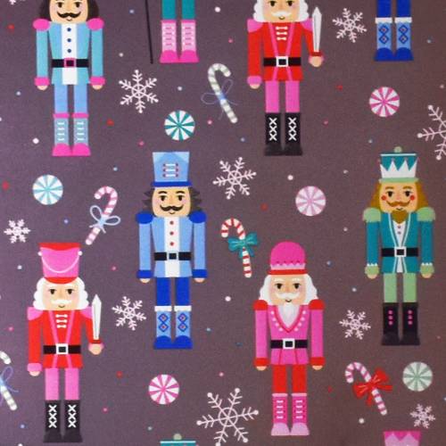 Nutcracker March Gift Wrap Paper — holiday nutcracker march printed gift wrapping paper