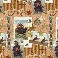Old West Gift Wrap Paper