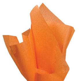 Orange Economy Tissue Paper — Bright vivid orange tissue paper, lightweight economy tissue