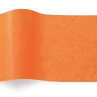 Orange Tissue Paper — Bright true orange tissue paper sheet, smooth finish