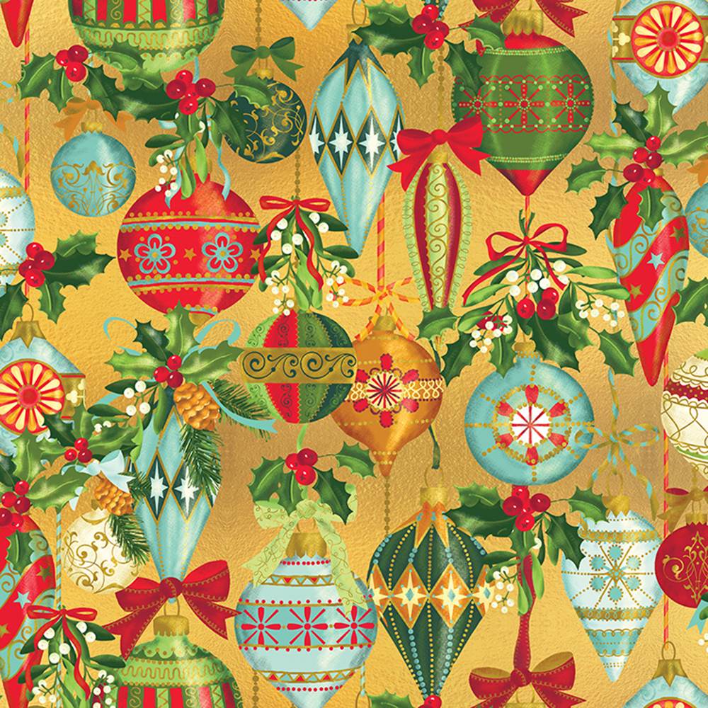 Wrapping Paper: Yellow Parisian Florette gift Wrap, Birthday, Holiday,  Christmas 