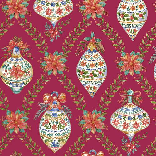 Ornamental Gift Wrap Paper — Ornamental Christmas gift wrap pattern