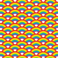 Over the Rainbow Gift Wrap Paper — colorful over the rainbow birthday party wrapping paper
