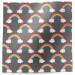 Over the Rainbow Silver printed tissue paper with colorful rainbow pattern on metallic silver background