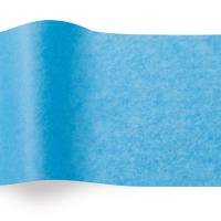 Pacific Blue Tissue Paper — Bright vivid cyan/turquoise blue tissue paper sheet, smooth finish
