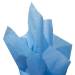 Pacific Blue Tissue Paper — Bright vivid cyan/turquoise blue tissue paper sheet, smooth finish