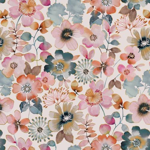 Painterly Petals Gift Wrap Paper — classic painterly petals pattern gift wrapping paper