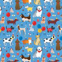 Party Dogs Gift Wrap Paper Wholesale gift wrap paper, Jillson & Roberts gift wrap, All occasion gift wrap, Everyday gift wrap, Floral gift wrap